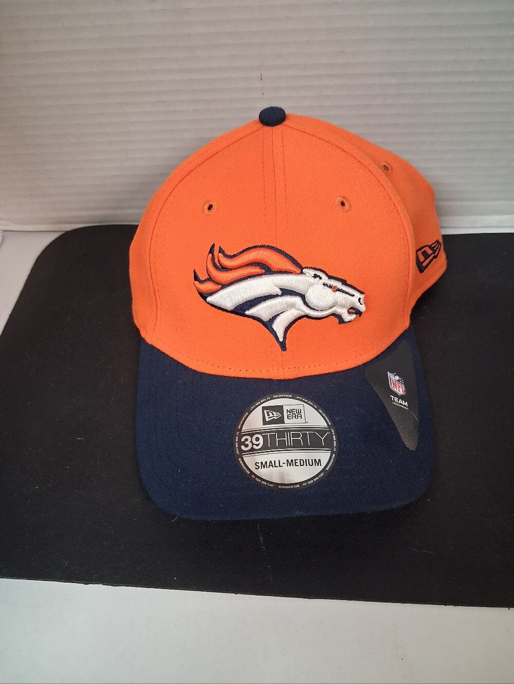 New Era Denver Broncos 9Forty The League 2 Tone Orange/Navy Adjustable Strap Hat